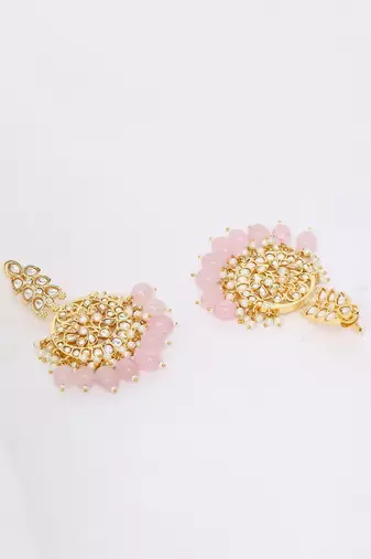 Pink Gold Rhodium Earings