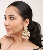 Pink Gold Rhodium Earings