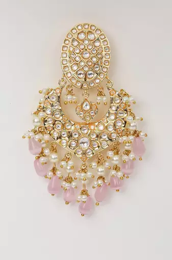 Pink Gold Rhodium Earings