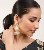 Red Gold Rhodium Earings