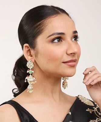 Green Gold Rhodium Earings 1