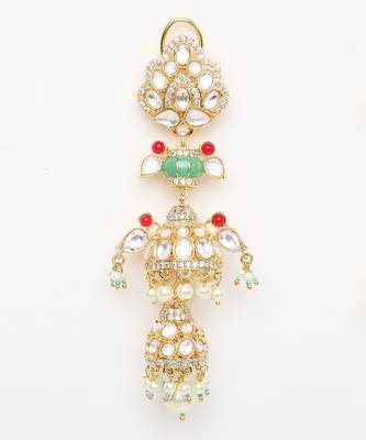 Green Gold Rhodium Earings 2