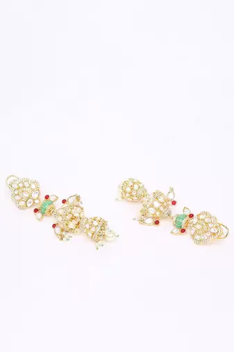 Green Gold Rhodium Earings