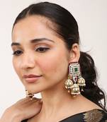 Pink Gold Rhodium Earings