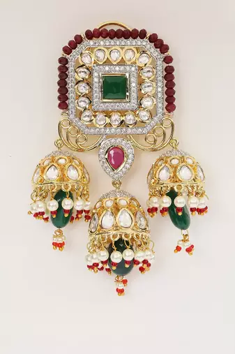 Pink Gold Rhodium Earings