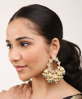 Green Gold Rhodium Earings 1