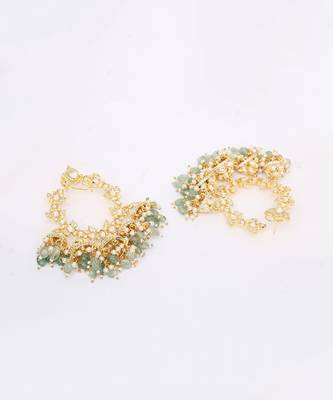 Green Gold Rhodium Earings 3