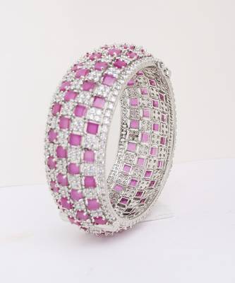 Pink Silver Rhodium Bracelet 4