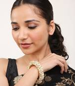 Colourless Gold Rhodium Kada