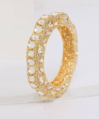 Colourless Gold Rhodium Kada 4