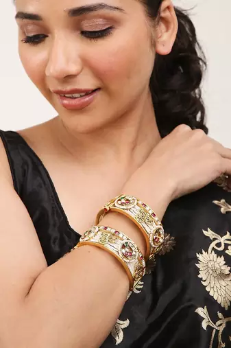 White Gold Rhodium Bangles