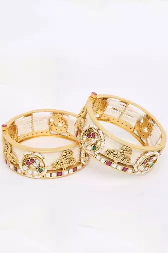White Gold Rhodium Bangles