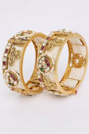 White Gold Rhodium Bangles