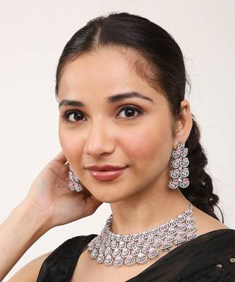 Pink Silver Rhodium N.Set 1