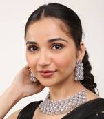 Pink Silver Rhodium N.Set