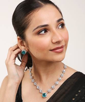 Green Silver Rhodium Set 2