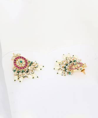 Green Gold Rhodium Kundan Set 3