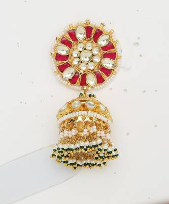 Green Gold Rhodium Kundan Set 3