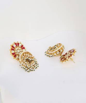 Green Gold Rhodium Kundan Set 4