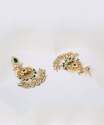 Green Gold Rhodium Kundan Set 2
