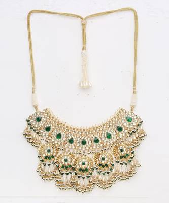 Green Gold Rhodium Kundan Set 3