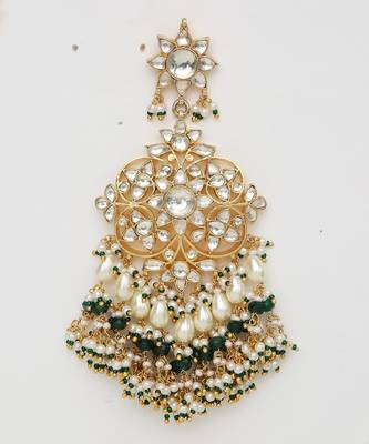 Green Gold Rhodium Kundan Set 5