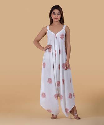 Frosty White Palazzo Jumpsuit 1