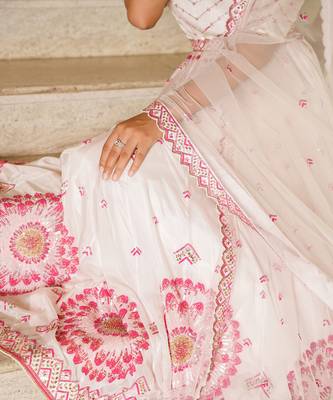 Icy Pink Anarkali Set 3