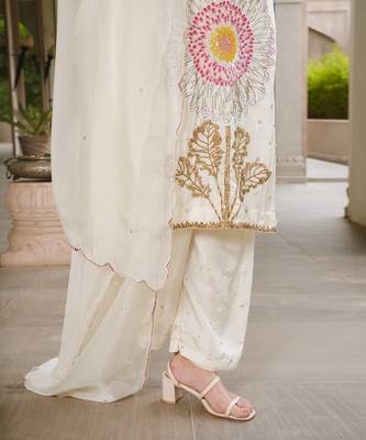 Icy Yellow Kurta Suit 3