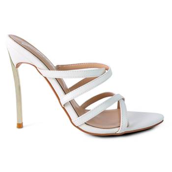 White High Heeled Sandals 2