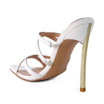 White High Heeled Sandals 3