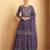 Purple embroidered georgette salwar