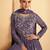 Purple embroidered georgette salwar