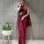MAROON PLAIN READY TO WEAR RANGOLI SILK SAREE WITH BLOUSE