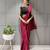 MAROON PLAIN READY TO WEAR RANGOLI SILK SAREE WITH BLOUSE