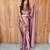 WINE PLAIN READY TO WEAR RANGOLI SILK SAREE WITH BLOUSE