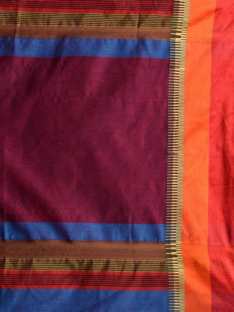 Blue Pure Silk Saree – Double Zari Weaving with Contrast Rich Pallu