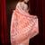 Peach Silk Cotton Handwoven Jamdani Saree With Floral Borders And Paisley Pallu
