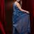 Cobalt Blue Pure Cotton Handwoven Saree With Paisley Motifs And Woven Zari Designs