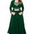 Elegant Georgette Green Mirror Work Lehenga Choli With Jacket For Party Wear