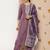 Purple plain silk ethnic-kurtis