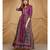 Designer casual Purple Dola Silk Gown