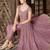 Pink Embroidered Georgette Salwar Up To 42" Size
