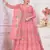 Pink Colour Semi Stitched Anarkali Suit For Party