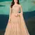Peach Colour Semi Stitched Anarkali Suit For Party
