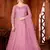 Dusty Pink Colour Semi Stitched Anarkali Suit For Party