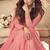 Pink Embroidered Georgette Salwar Up To 42" Size