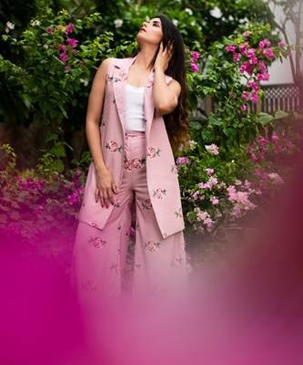 Rose Quartz Pant Suit 3