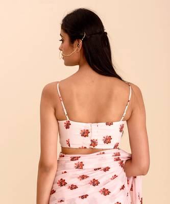 Powder Pink Printed Bralette 2
