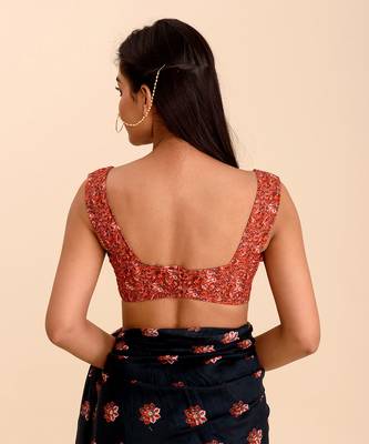 Printed Red Crop Top 2